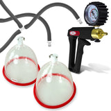 LeLuv MAXI Black + Gauge & Cover Breast Pumping Kit Slippery Black Hose Medium Cups