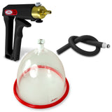 LeLuv MAXI Black Breast Pumping Kit Slippery Black Hose SINGLE Large Cup