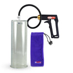 Maxi Black Handle Silicone Hose | Penis Pump | 12" x 4.10" Cylinder