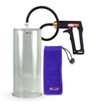 Maxi Black Handle Silicone Hose | Penis Pump | 12" x 5.00" Cylinder