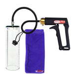 Maxi Black Handle Silicone Hose | Penis Pump - 9" x 2.7" Thick-Walled Cylinder
