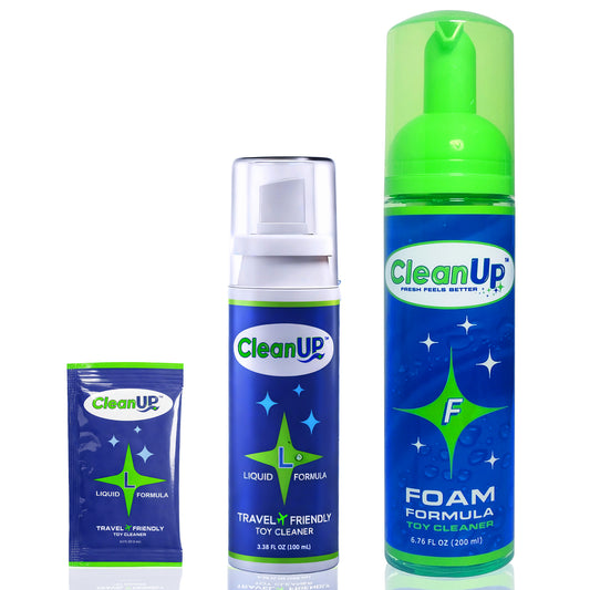 CleanUp™ Toy Cleaner Spray – Water-Based, Residue-Free Intimate Toy Cleaner, Safe for Silicone & Latex, Odor Eliminating Formula with Fresh Finish – Gentle Daily Clean