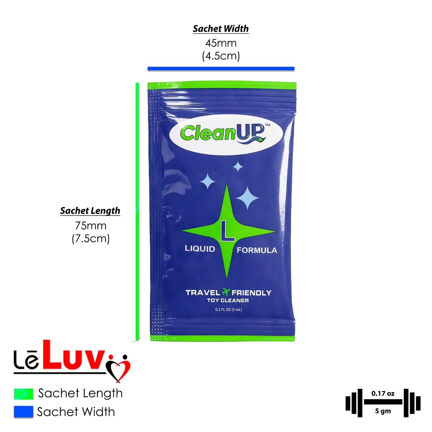 CleanUp™ Toy Cleaner Spray – Water-Based, Residue-Free Intimate Toy Cleaner, Safe for Silicone & Latex, Odor Eliminating Formula with Fresh Finish – Gentle Daily Clean