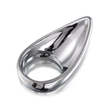 LeLuv  1.5" Teardrop Penis Cock Ring Men Metal  Stretcher Erection Massager Sex