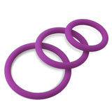 Thin Round Smooth Cock Ring 3-Pack 32mm (1.2"), 40mm (1.6") and 50mm (1.9")