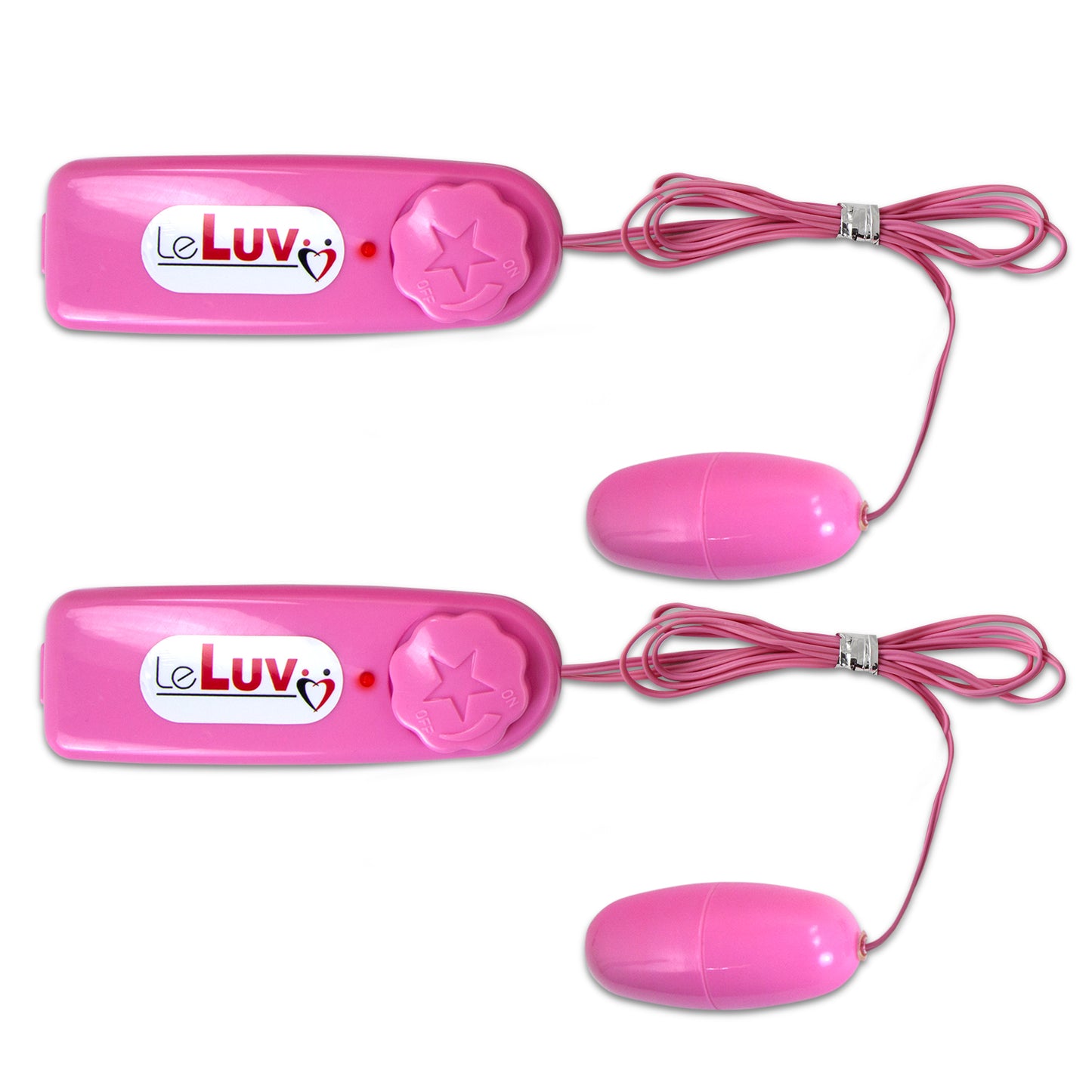 2 PACK New Vibrating Bullet Multi Speed Vibrator Massaging Rocket Egg Pink