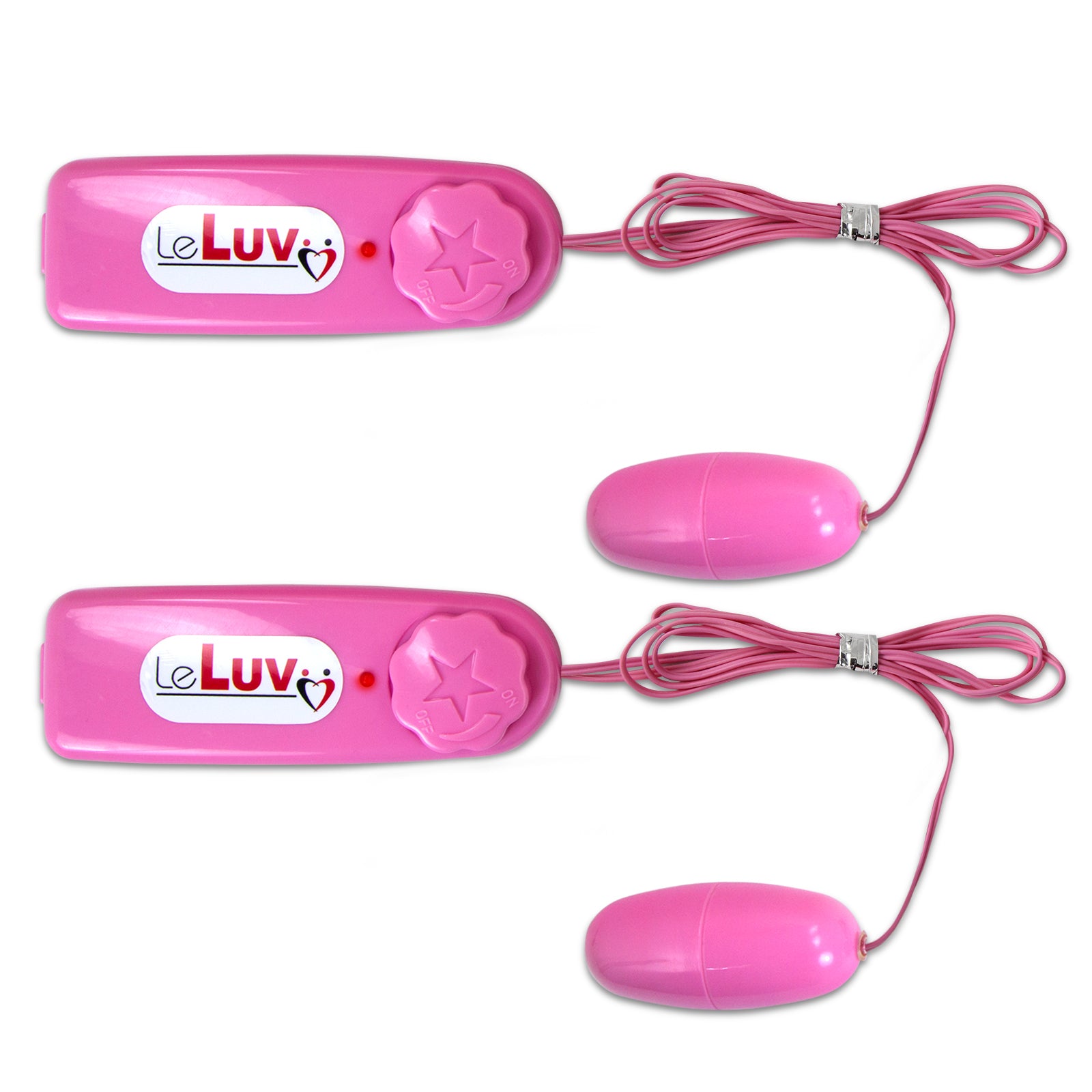 2 PACK New Vibrating Bullet Multi Speed Vibrator Massaging Rocket Egg Pink