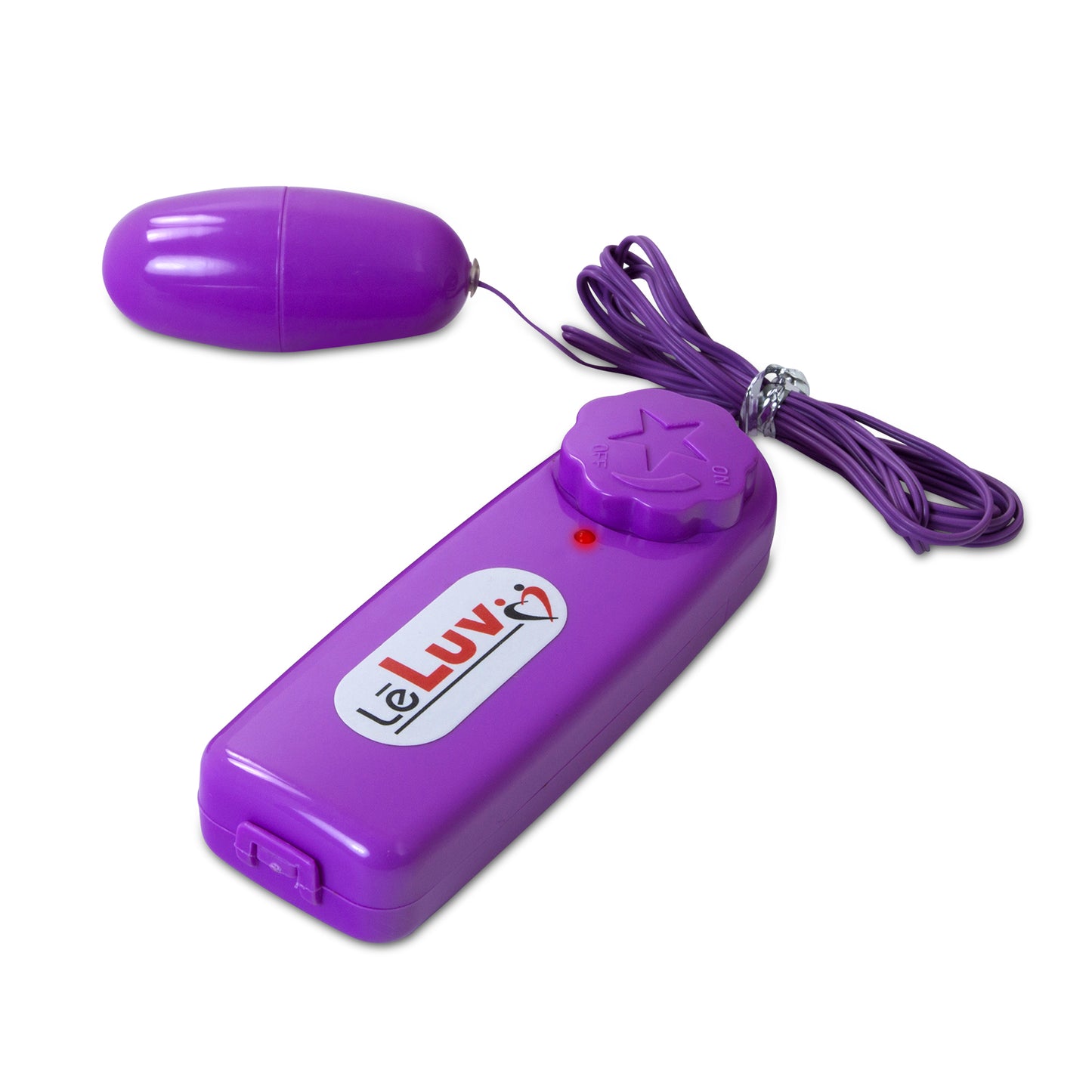 LeLuv Classic Vibrating Egg - Multispeed Dial Controller Wired Bullet in Vibrant Colors