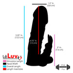 LeLuv Rabbit Penis Sleeve DEEP DIVER Clitoral Tickler