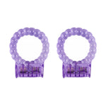 LeLuv Vibrating Cock Ring with Clitoris Tickler - Individually Packaged and Disposable Novelty