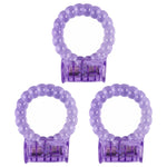 LeLuv Vibrating Cock Ring with Clitoris Tickler - Individually Packaged and Disposable Novelty