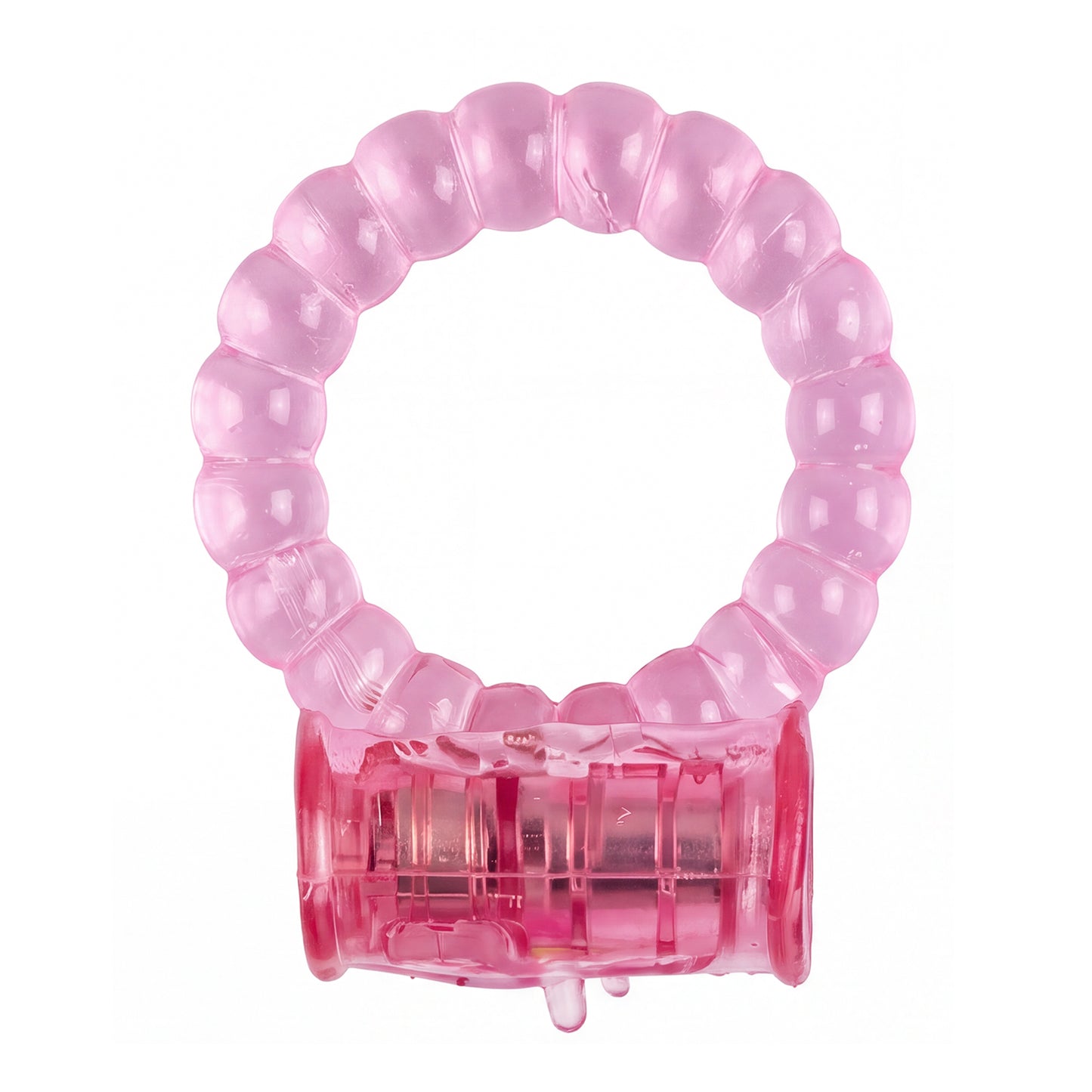 LeLuv Vibrating Cock Ring with Clitoris Tickler - Individually Packaged and Disposable Novelty