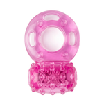 LeLuv Vibrating Cock Ring with Clitoris Tickler - Individually Packaged and Disposable Novelty