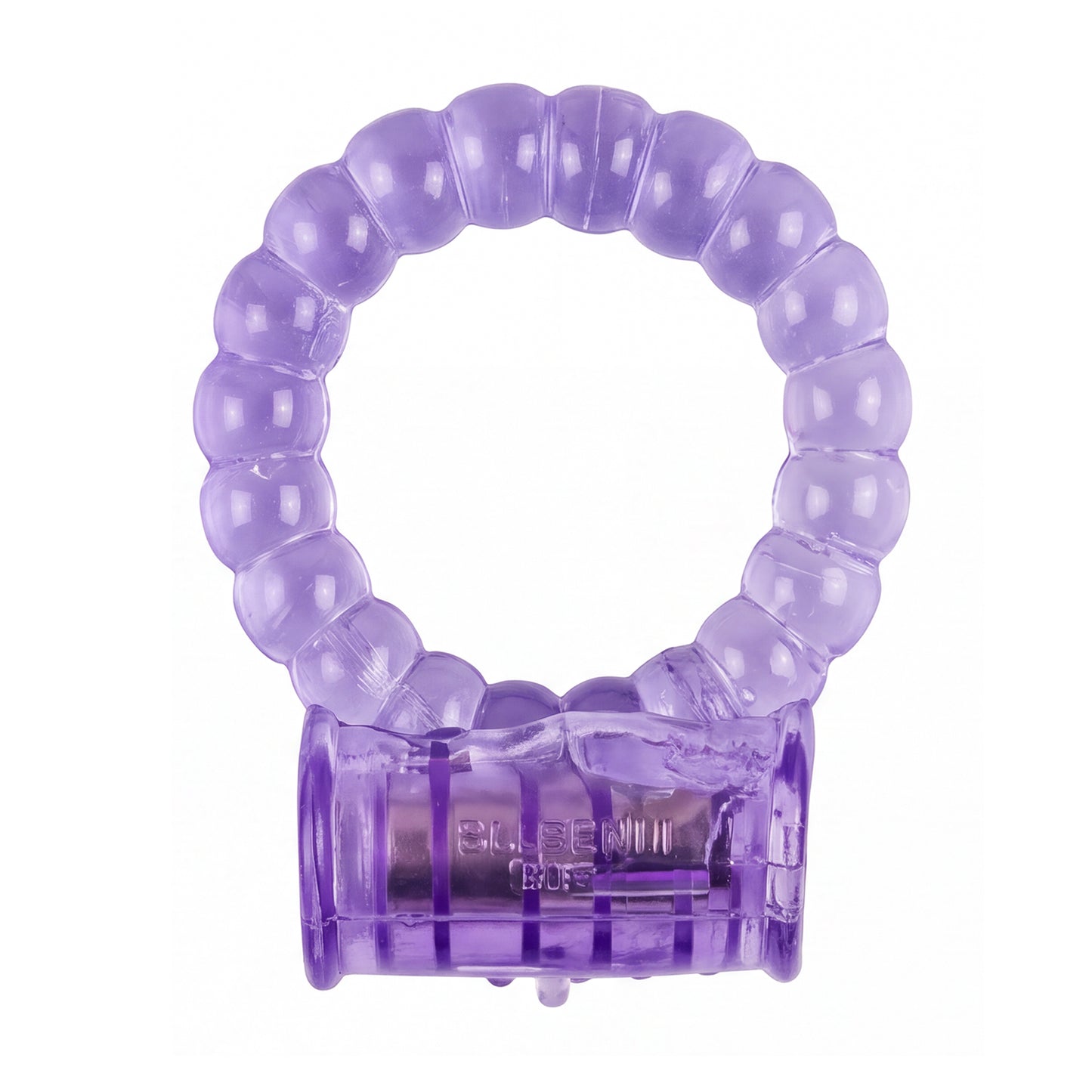 LeLuv Vibrating Cock Ring with Clitoris Tickler - Individually Packaged and Disposable Novelty