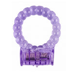 LeLuv Vibrating Cock Ring with Clitoris Tickler - Individually Packaged and Disposable Novelty