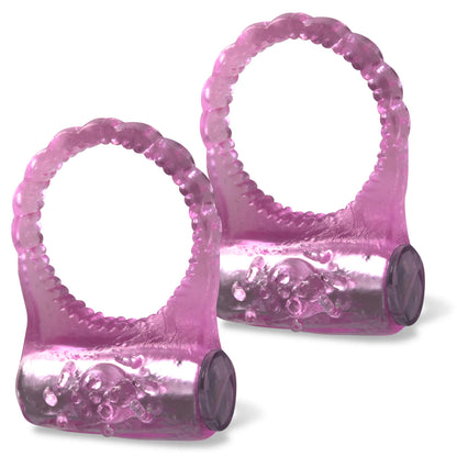 2-Pack Pink Stallion Penis Ring Clitoris Ticklers