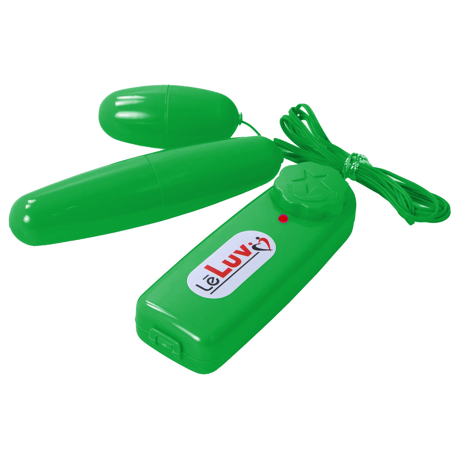 LeLuv Classic Vibrating Dual Bullets - Multispeed Dial Controller Wire LeLuv Classic Vibrating Dual Bullets - Multispeed Dial Controller Wire