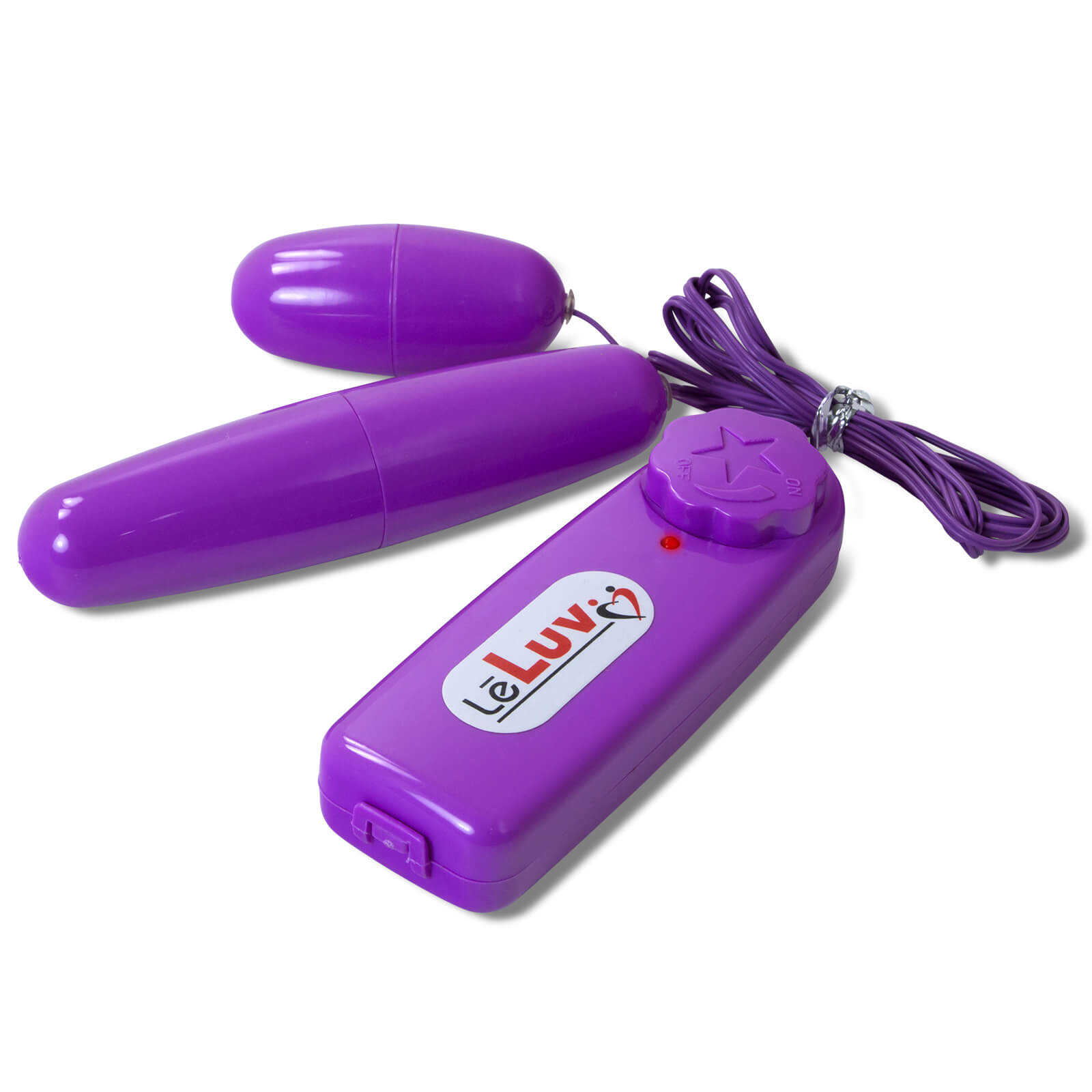 LeLuv Dual Bullets Multi Speed Vibrator Strong Vibrating Rocket Double Eggs Vibe Green