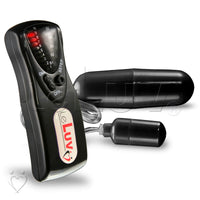 LeLuv Black Double Zone Deluxe Bullet Vibrators LED 10 Setting Intense Anal Vagina