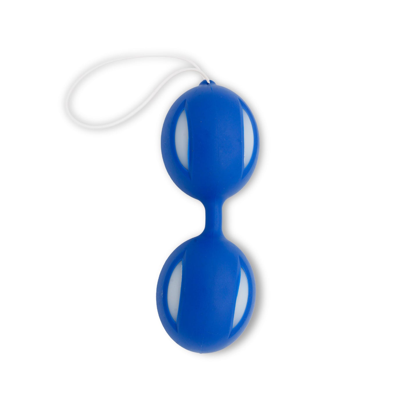 LeLuv Duotone Ben Wa Kegel Exercise Balls Silicone Beginner with Bag BLUE