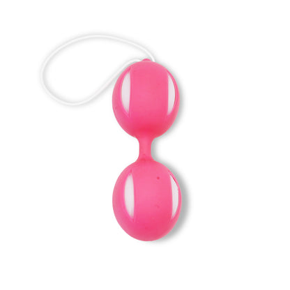 LeLuv Duotone Ben Wa Kegel Exercise Balls Silicone Beginner with Bag PINK