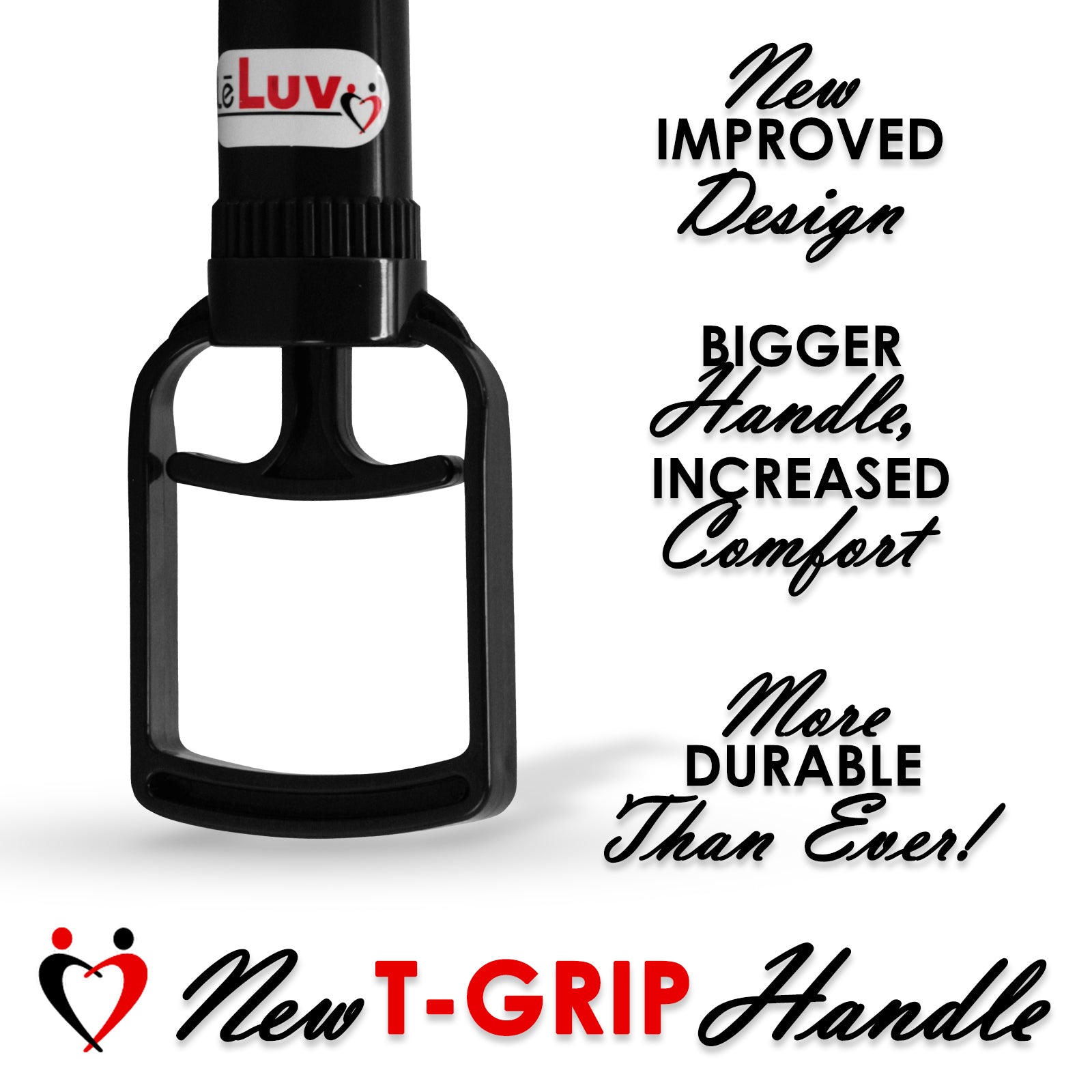 LeLuv EasyOp Penis Pump Kit - Tgrip I 2.25" x 9" Magic Cylinder I Silicone Hose I Magic Sleeve - [Vagina/Anus/Mouth]