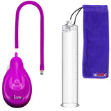 LeLuv eGrip Rechargeable Penis Pump - Round Flange Cylinders with Premium Silicone Hose