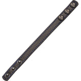 LeLuv Leather Cock Strap with Stainless Snaps