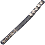 LeLuv Leather Cock Strap with Stainless Snaps