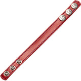 LeLuv Leather Cock Strap with Stainless Snaps