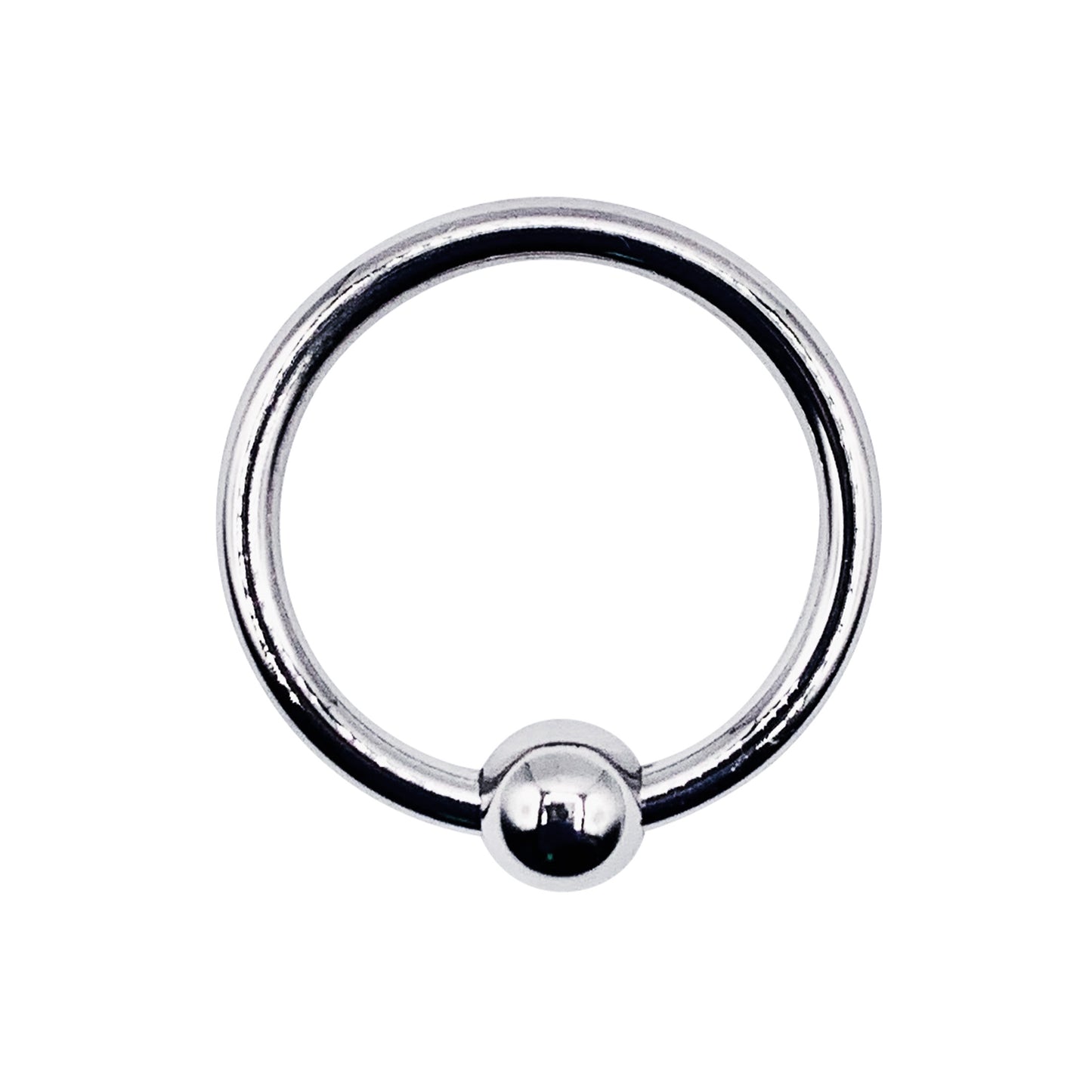 LeLuv Eyro Stainless Steel Glans Ring with Preasure Point – Choose Fixed Ball or Disk Design