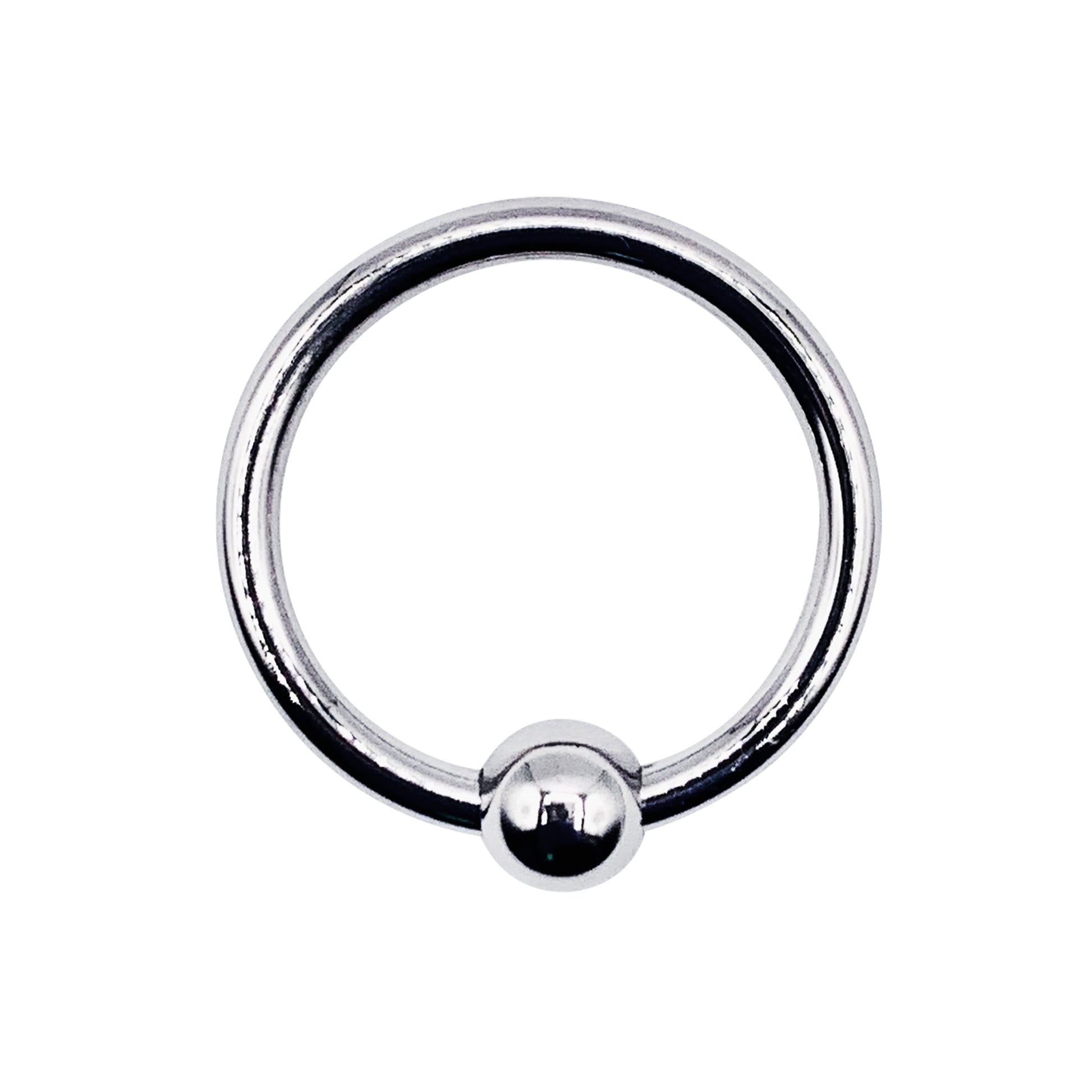 LeLuv Eyro Stainless Steel Glans Ring with Preasure Point – Choose Fixed Ball or Disk Design