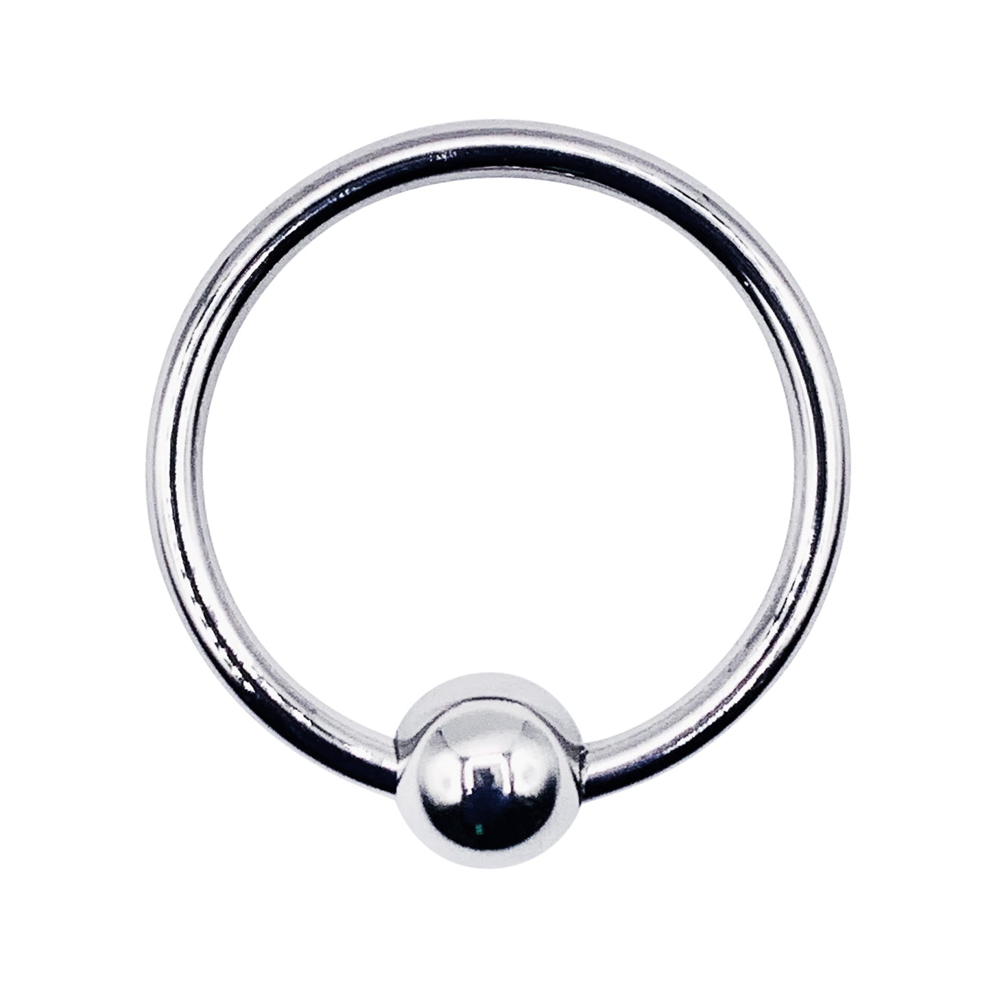 LeLuv Eyro Stainless Steel Glans Ring with Preasure Point – Choose Fixed Ball or Disk Design