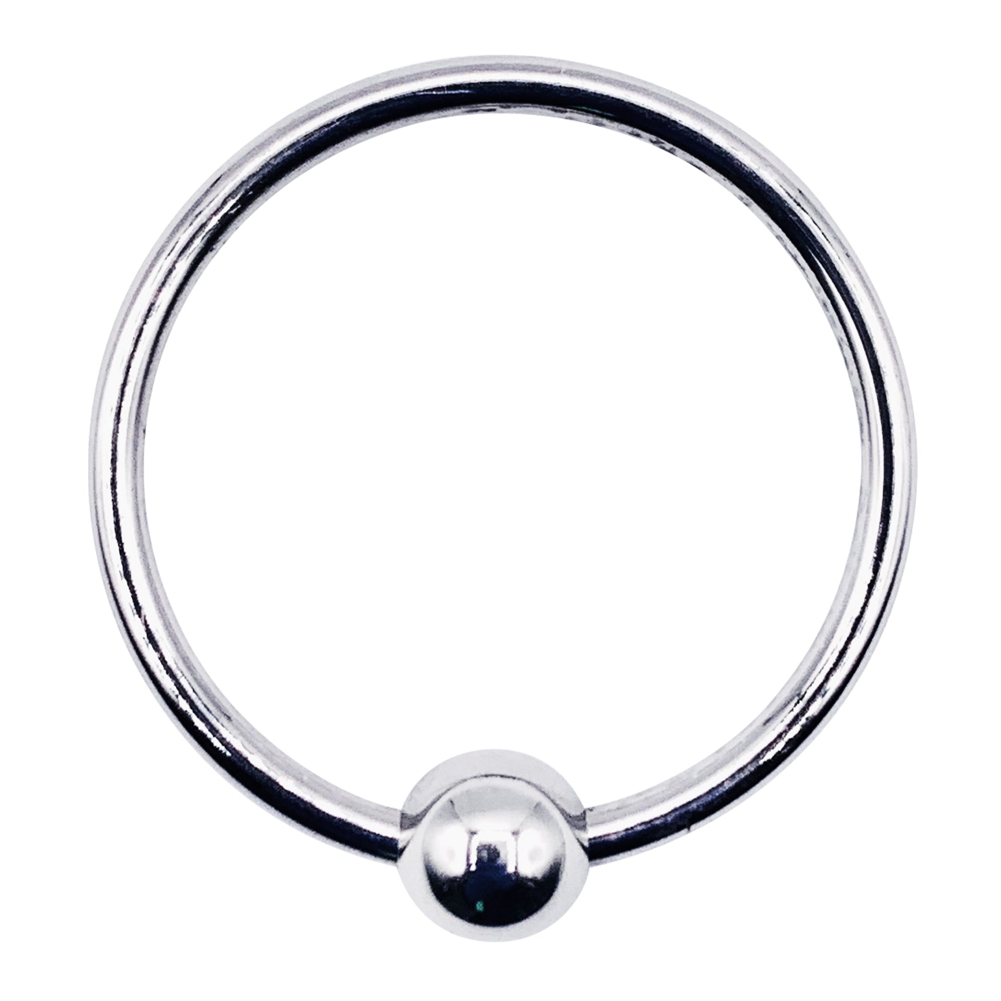 LeLuv Eyro Stainless Steel Glans Ring with Preasure Point – Choose Fixed Ball or Disk Design