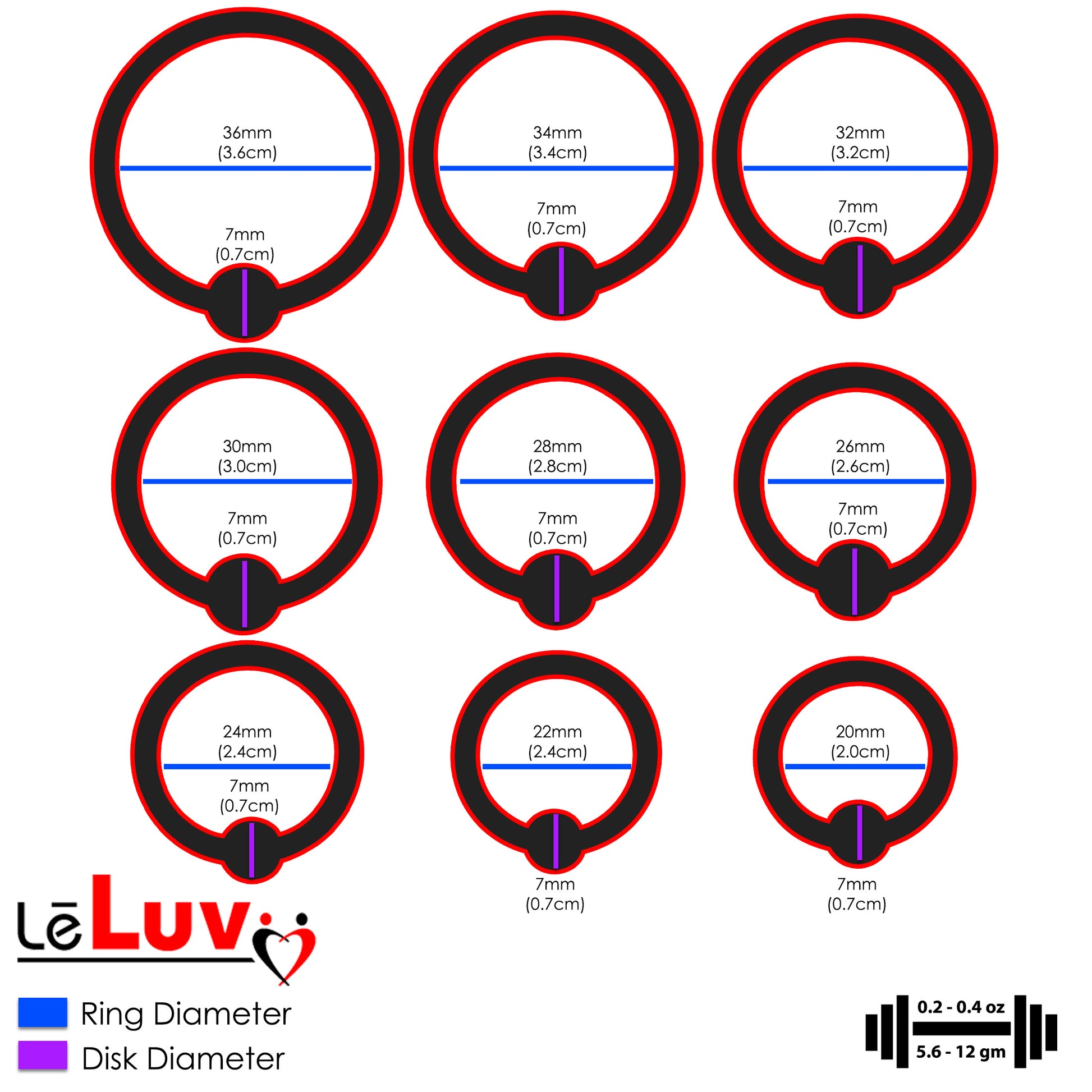 LeLuv Eyro Stainless Steel Glans Ring with Preasure Point – Choose Fixed Ball or Disk Design