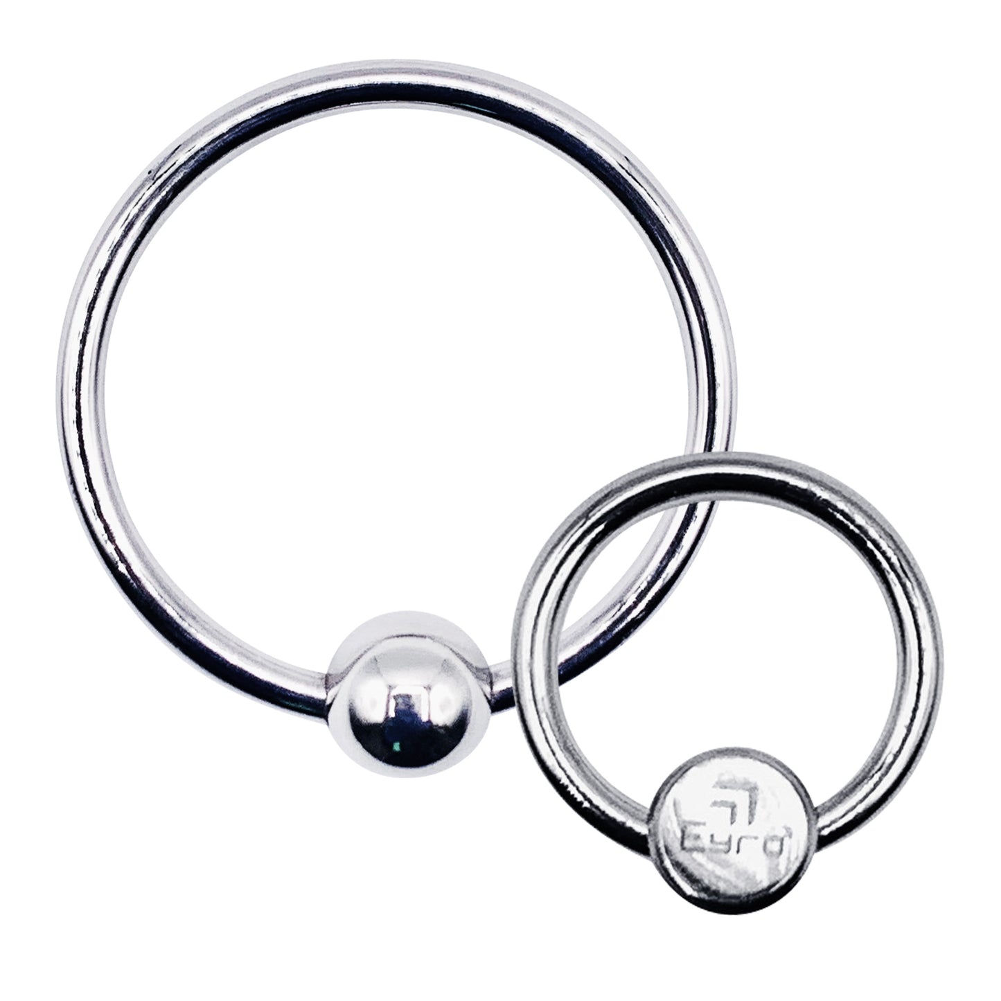 LeLuv Eyro Stainless Steel Glans Ring with Preasure Point – Choose Fixed Ball or Disk Design