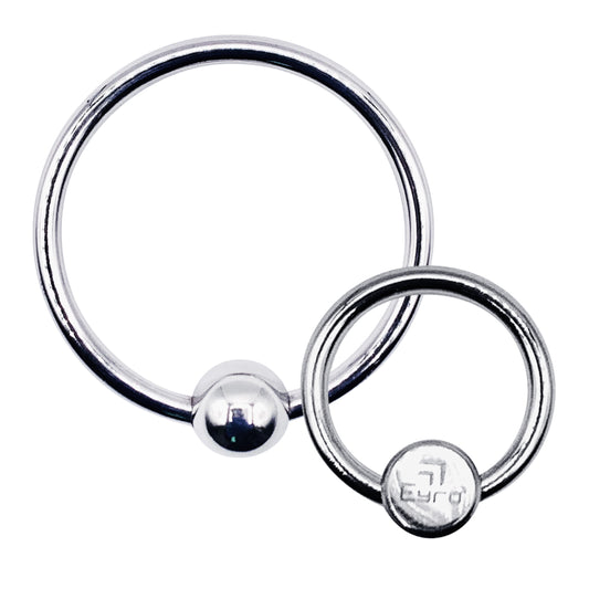 LeLuv Eyro Stainless Steel Glans Ring with Preasure Point – Choose Fixed Ball or Disk Design