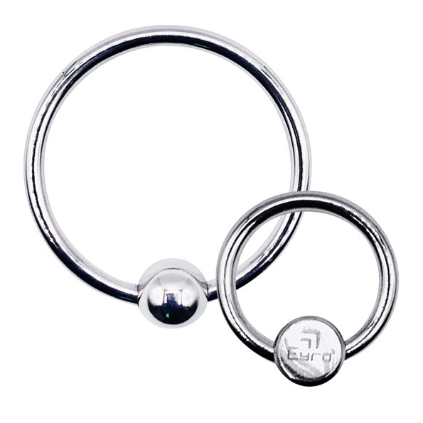 LeLuv Eyro Stainless Steel Glans Ring with Preasure Point – Choose Fixed Ball or Disk Design