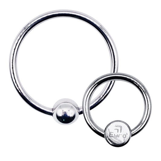 LeLuv Eyro Stainless Steel Glans Ring with Preasure Point – Choose Fixed Ball or Disk Design