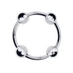 Eyro Stainless Steel Glans Cock Ring with 4 Fixed Balls  - ID 32mm