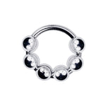 Eyro Stainless Steel Glans Cock Ring with 6 Moveable Balls  - ID 20mm