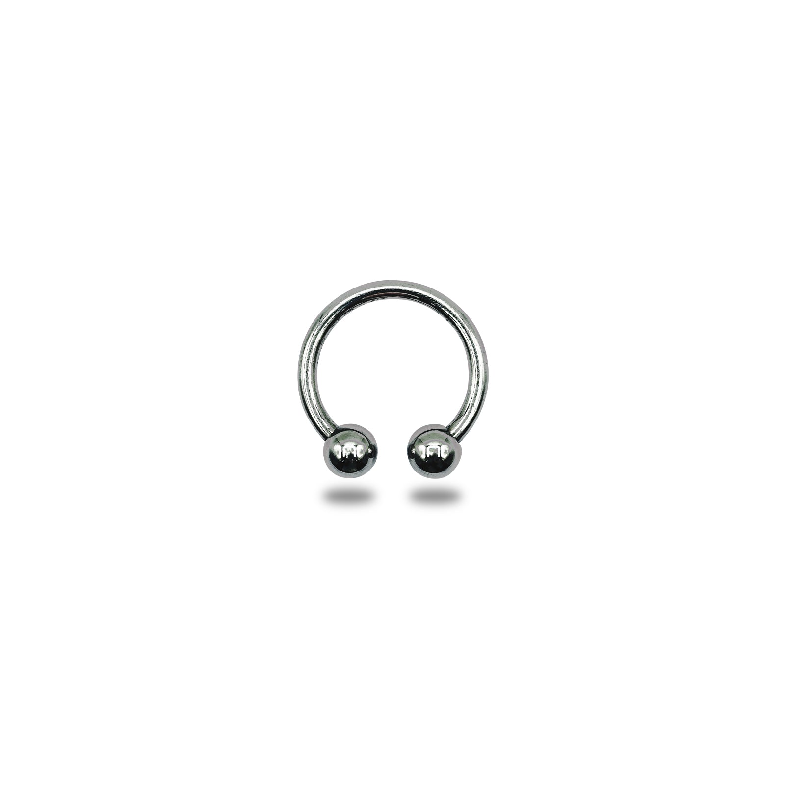Eyro Stainless-Steel 2 Ball Bull Ring/Horseshoe Cock and Glans Ring 20mm-68mm