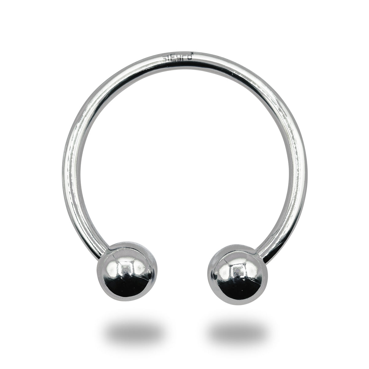 Eyro Stainless-Steel 2 Ball Bull Ring/Horseshoe Cock and Glans Ring 20 ...