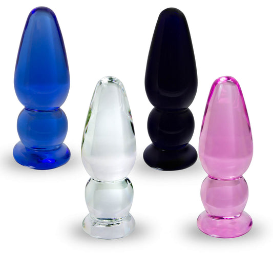 LeLuv Glass 3.5 Inch Beginner Butt Plug