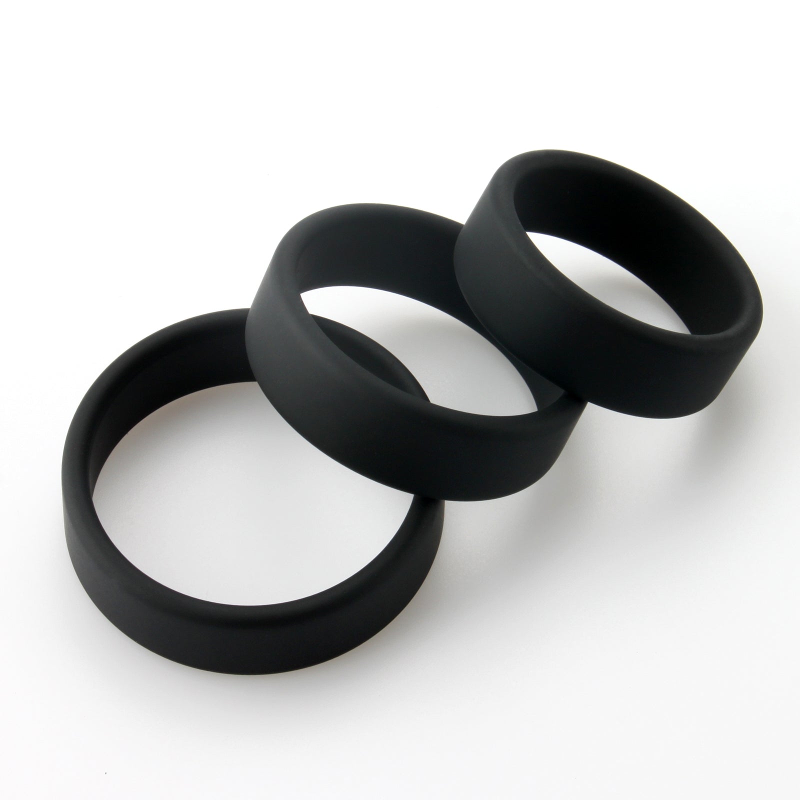LeLuv Flat Band-Style Cock Ring 3-Pack