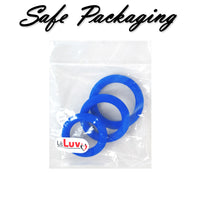 Flat Band-Style Cock Ring 3-Pack 38mm (1.5"), 43mm (1.7") and 48mm (1.9")