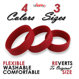 Flat Band-Style Cock Ring 3-Pack 38mm (1.5"), 43mm (1.7") and 48mm (1.9")