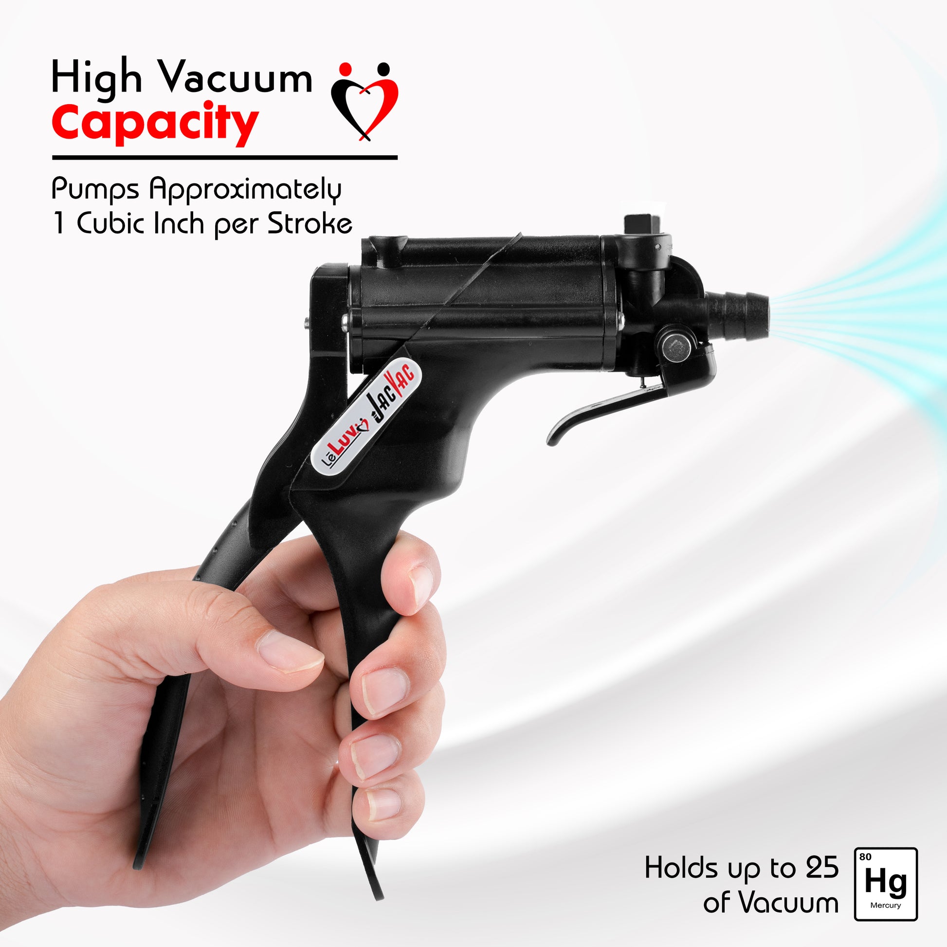 Jacvac Penis Pump | NPT Handle, Silicone Hose | 12" Thick Wall, No Flange Cylinder [Shopify ONLY]