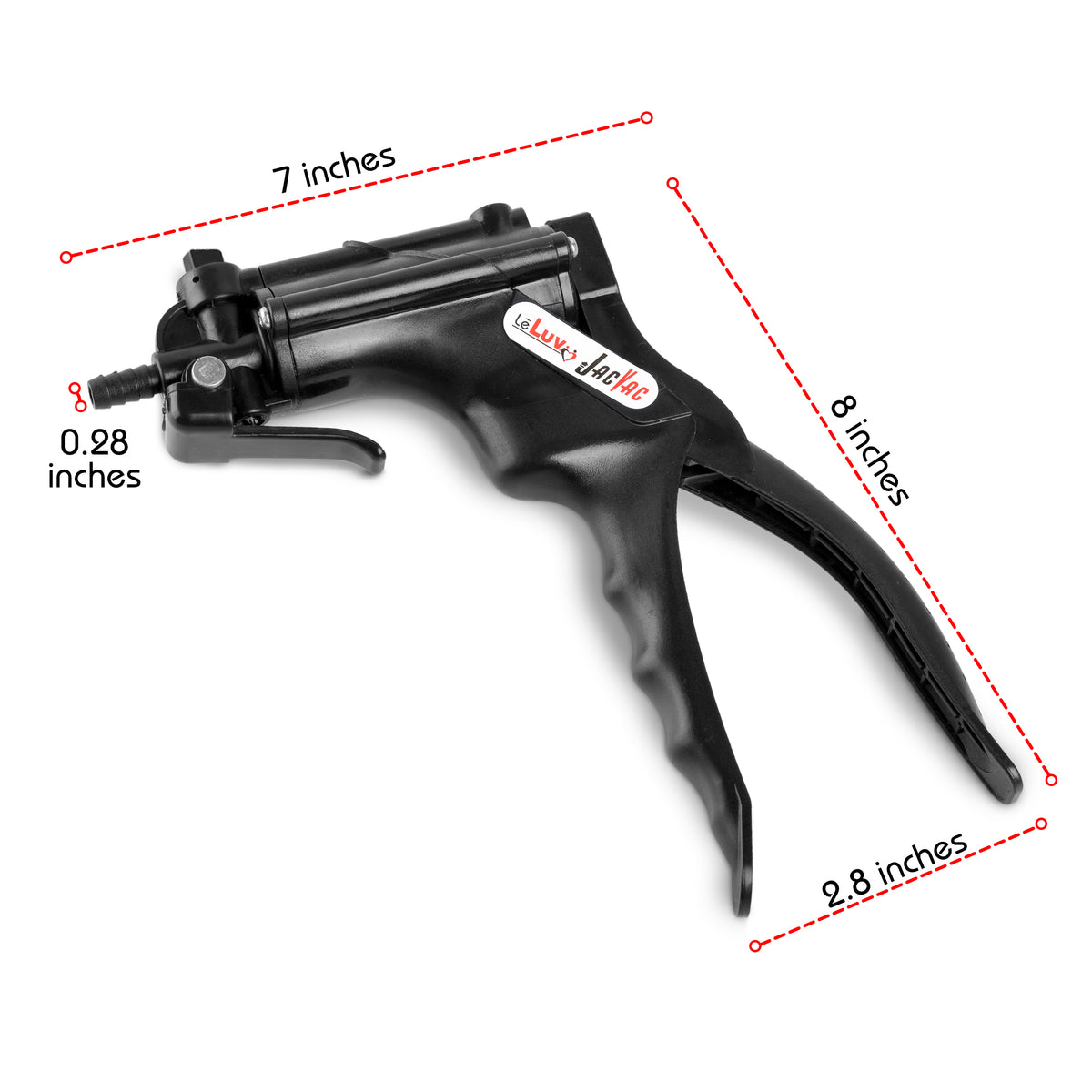 LeLuv JacVac Penis Pump | NPT Gauge Options with Thick-Wall Cylinder | Choose Size & Color