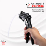 LeLuv JacVac Penis Pump - NPT Handle, Silicone Hose - 12" Thick Wall, No Flange Cylinder [Shopify ONLY]